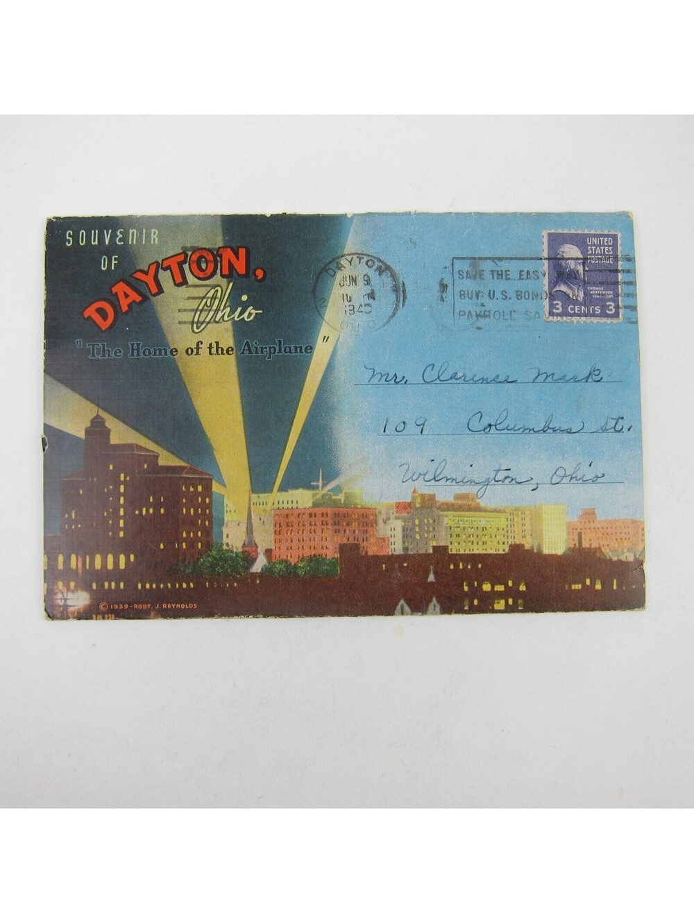 Dayton Ohio Souvenir Booklet 18 Leporello Views Wright Bros Plane Vintage RARE
